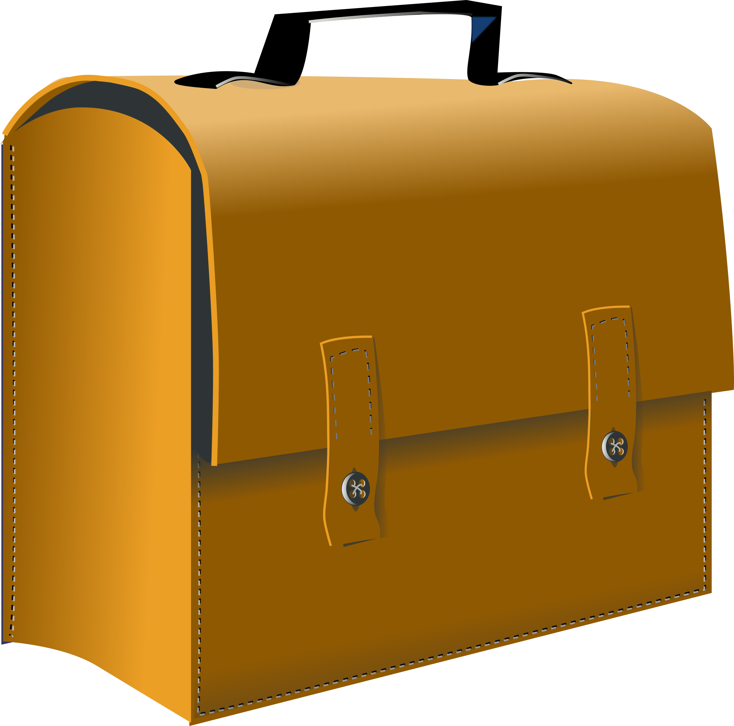 This Free Icons Png Design Of Leather Suitcase Clipart (2426x2400), Png Download