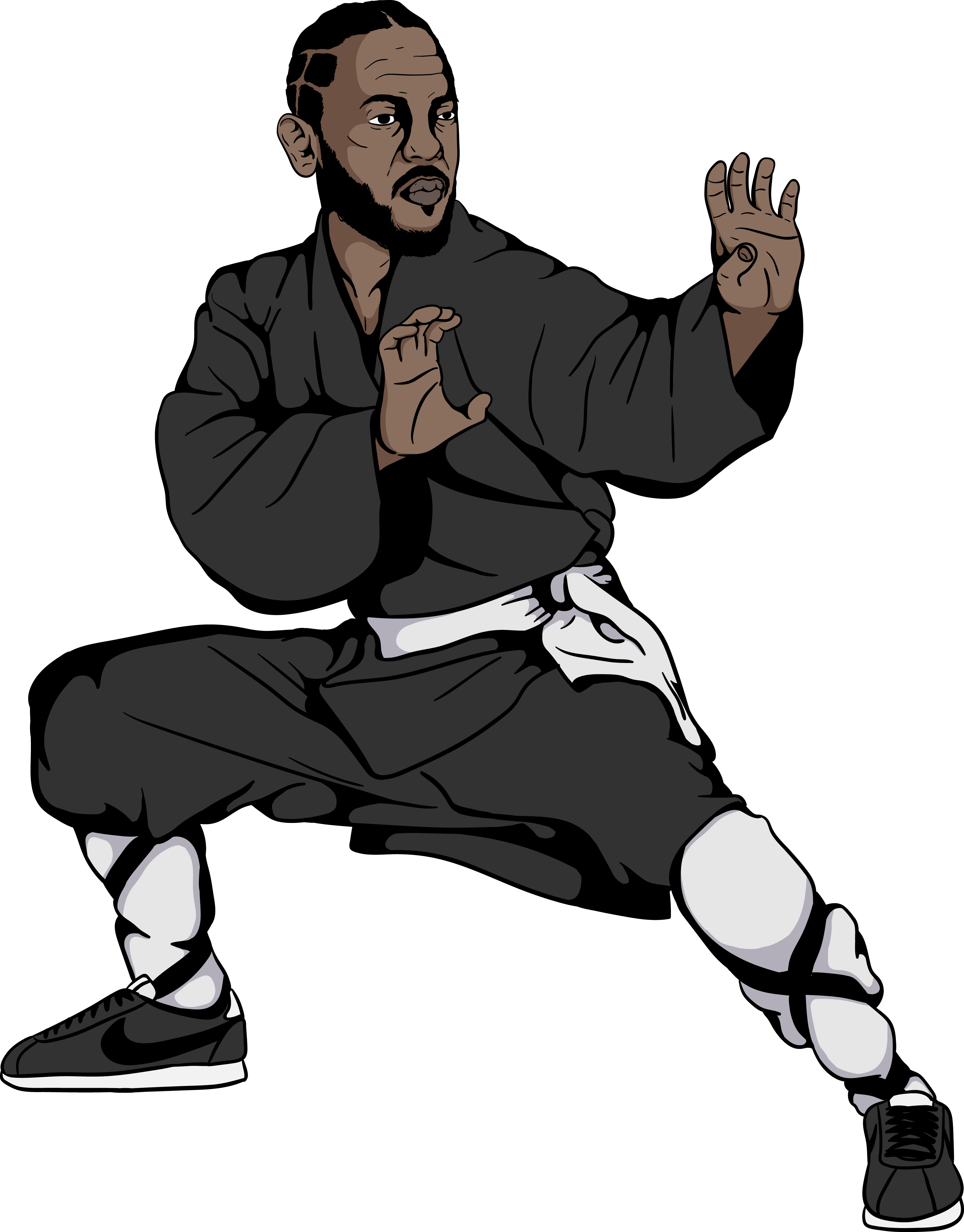 Kendricklamar - Kung Fu Kenny Cartoon Clipart (3183x4066), Png Download