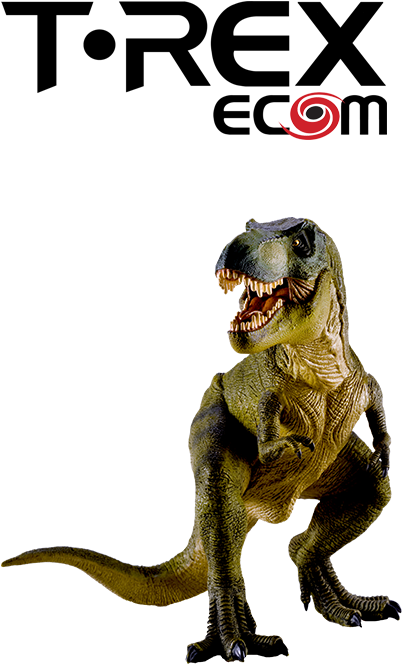 T-rexecom Logo - Tyrannosaurus Clipart (417x764), Png Download