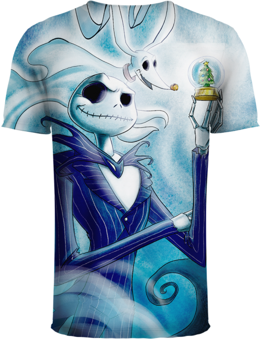 Jack Skellington T Shirt Sale Jack Skellington 3d Clothing - Mermaid Clipart (700x699), Png Download