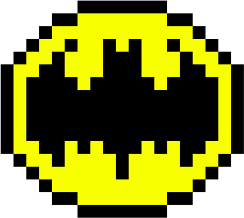 Pixel Clipart Batman Symbol - Batman Pixel Art - Png Download (640x480), Png Download