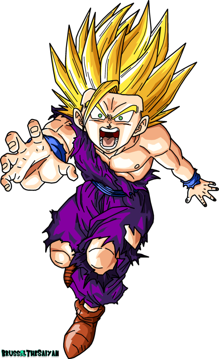 Super Saiyan Png - Teen Gohan Ss2 Png Clipart (699x1144), Png Download