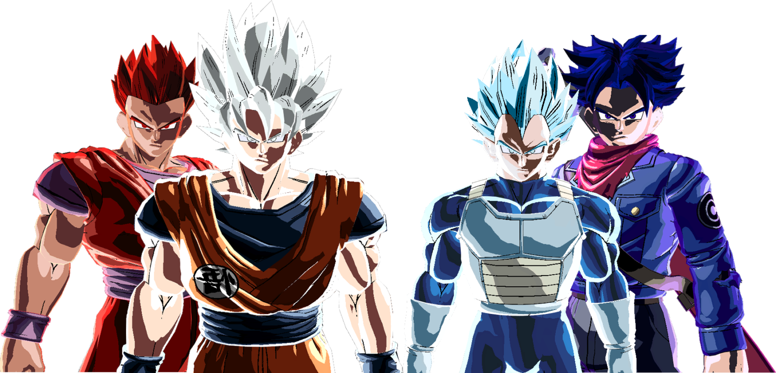 Elemental Super Saiyan God Pack - Corrupted Super Saiyan God Clipart (1600x770), Png Download