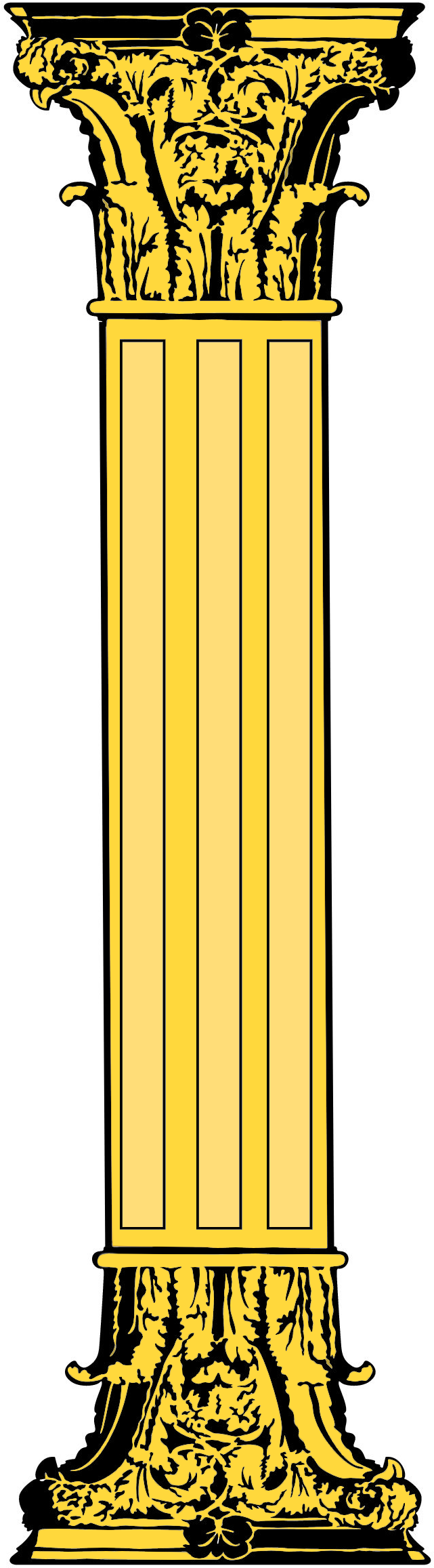 Ws Piller Clipart (650x2332), Png Download