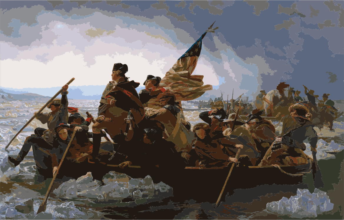 Png Freeuse Crossing New Jersey The Delaware Washingtons - James Monroe In War Clipart (1169x750), Png Download