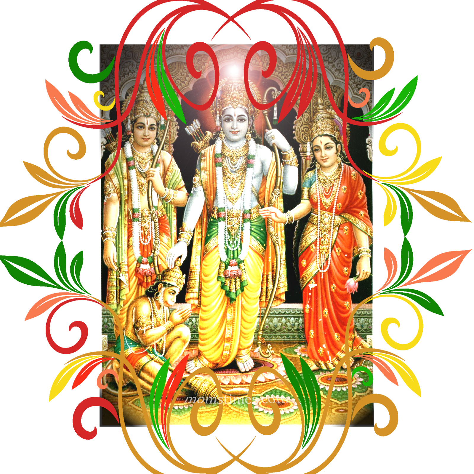 Sri Rama Namavali - Ganesh Chaturthi Clipart (1600x1600), Png Download