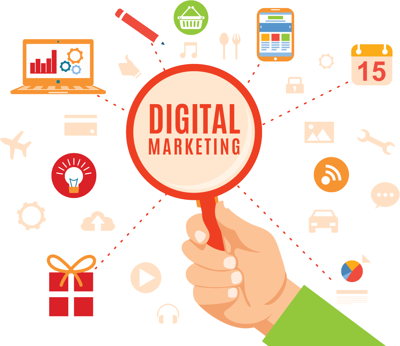 Digital Marketing Services - Digital Marketing Services Png Clipart (1296x1120), Png Download