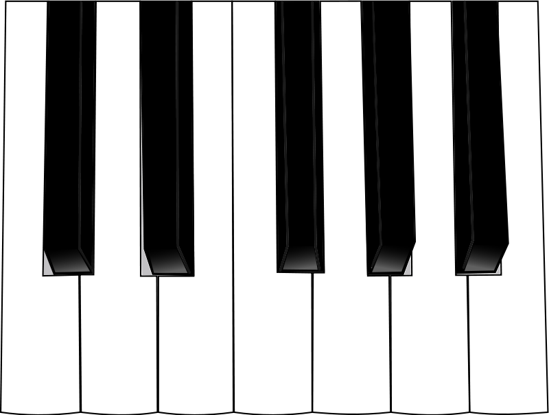 Piano Keys Clipart Hd Images 3 Hd Wallpapers - Piano Keyboard Clipart - Png Download (800x605), Png Download
