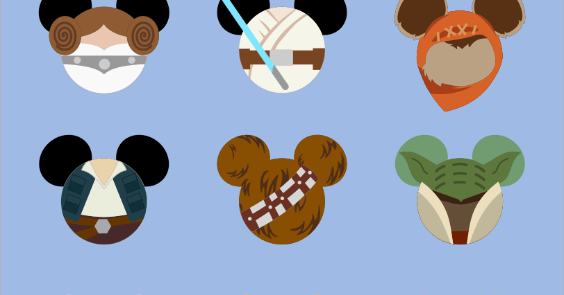 Luke Skywalker Clipart Han Solo Chewbacca - Han Solo Mickey Ears - Png Download (812x426), Png Download