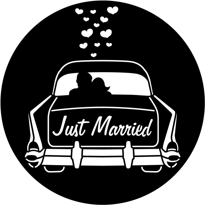 Wedding Getaway Car - Wedding Car Silhouette Png Clipart (800x800), Png Download
