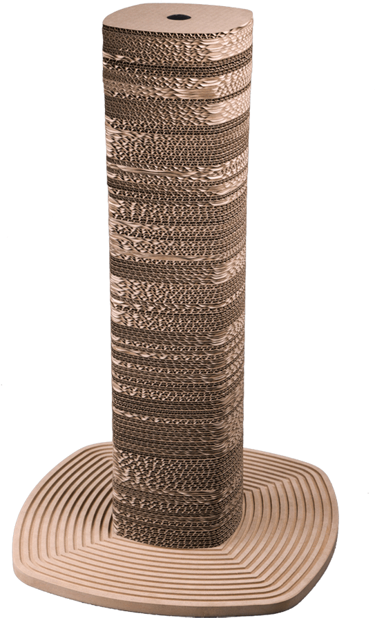 You And Me Three Cat Scratcher Post For Home Furniture - Cat Scratch Pole Png Clipart (930x930), Png Download