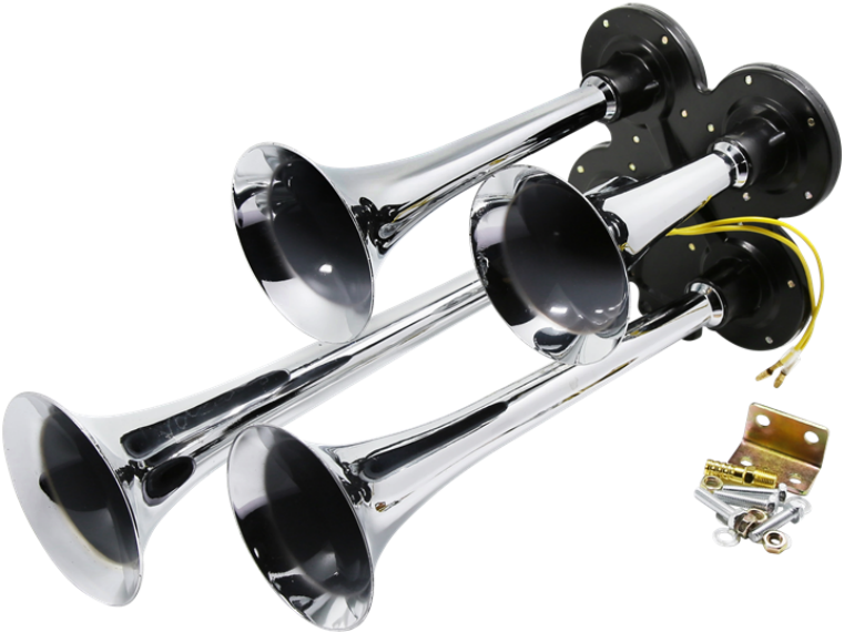 Train/marine/truck/heavy Duty Vehicle Air Horn - Trumpet Clipart (848x637), Png Download
