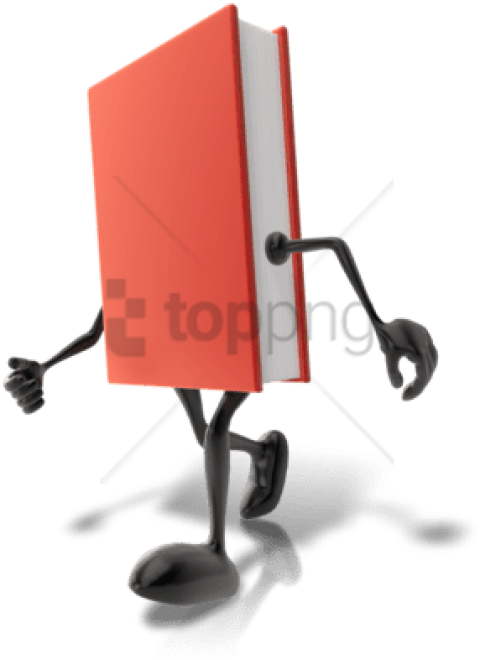 Free Png Download Book With Legs Walking Png Images - Book Walking Clipart (480x660), Png Download