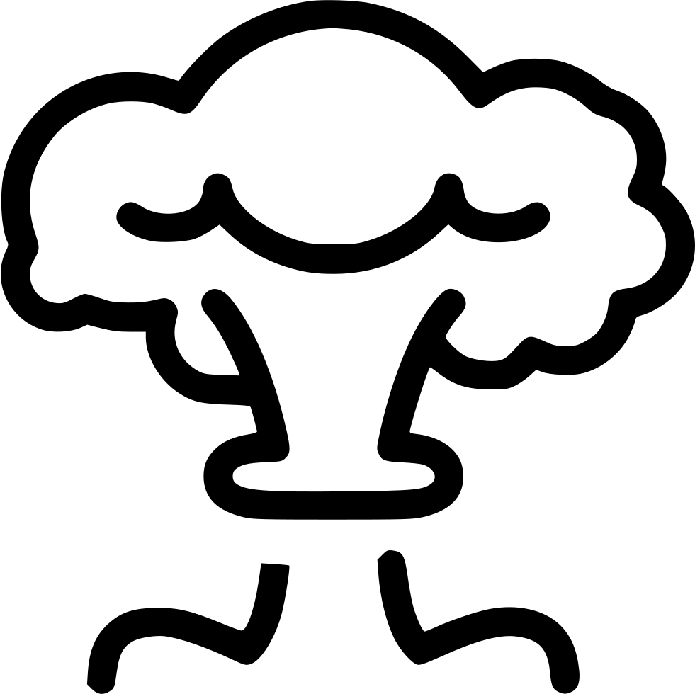Mushroom Cloud Svg Png Icon Free Download - Mushroom Cloud Free Icon Clipart (981x980), Png Download