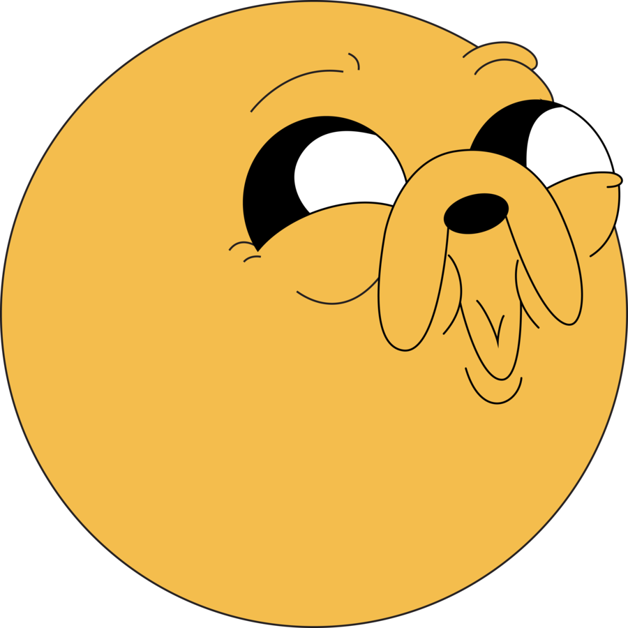 Anger Clipart Jealous - Jake The Dog Derp - Png Download (900x900), Png Download