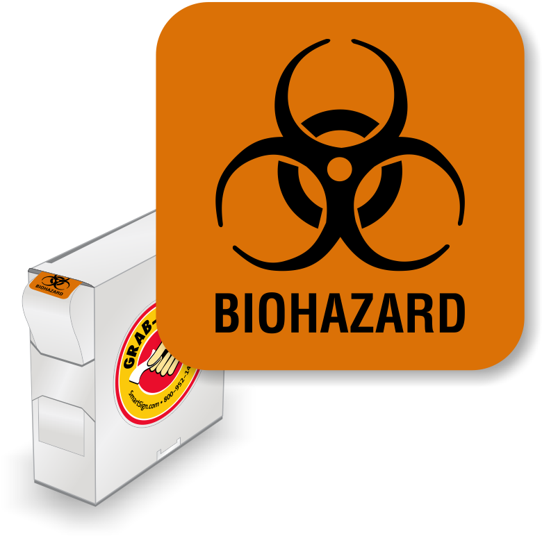 Biohazard Label - Biohazard Symbol Clipart (800x800), Png Download