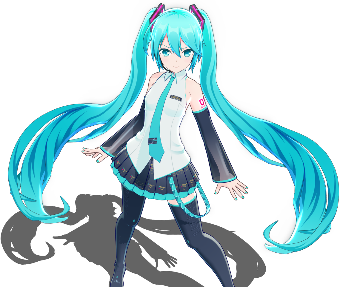 New Hatsune Miku Mmd Model Available For Download There - Miku Mmd Model Clipart (1280x960), Png Download