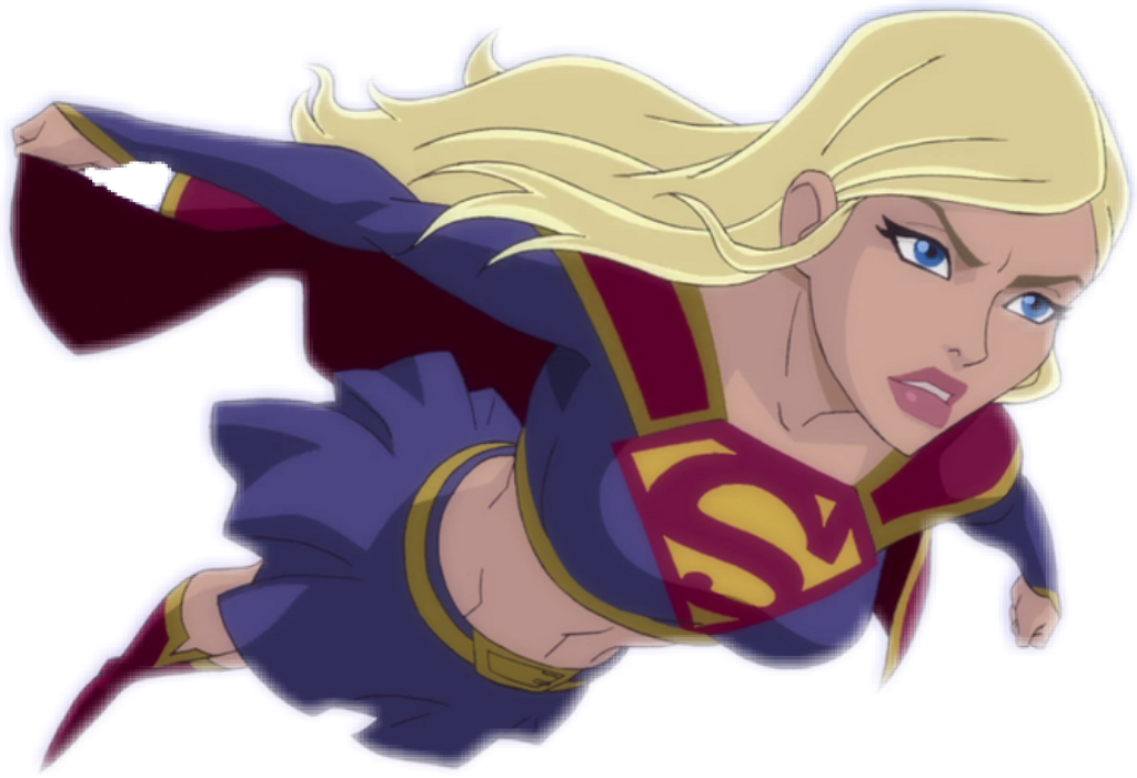 Supergirl Sticker - Animated Gif Superwomen Gif Clipart (1024x701), Png Download