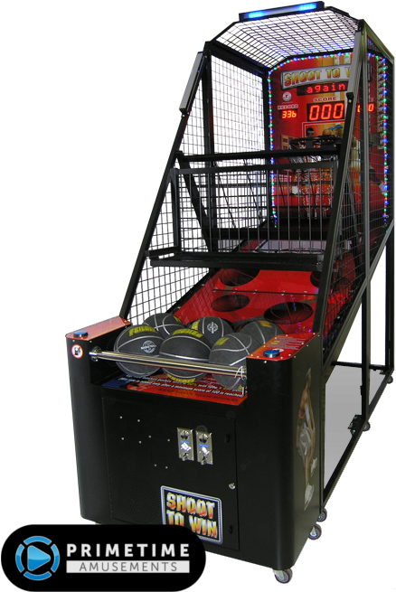 Shoot To Win Basketball Arcade Game - Basketball Arcade Game Clipart (530x823), Png Download