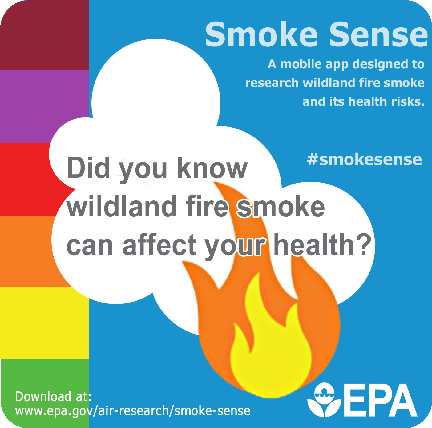 8/9/2017 Smoke Sense App Reminder - Poster Clipart (1500x1500), Png Download
