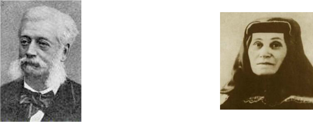 Joseph Stalin's Father And Mother (right) - Monochrome Clipart (1027x402), Png Download