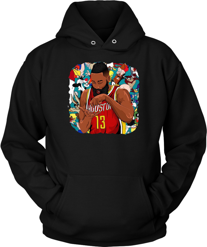 James Harden "tune Squad" Hoodie - Hockey Hoodie Girls Clipart (1024x1024), Png Download