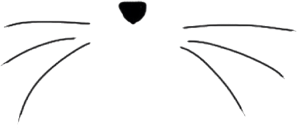 Thumb Image - Cat Whiskers Clipart Black And White - Png Download (700x700), Png Download