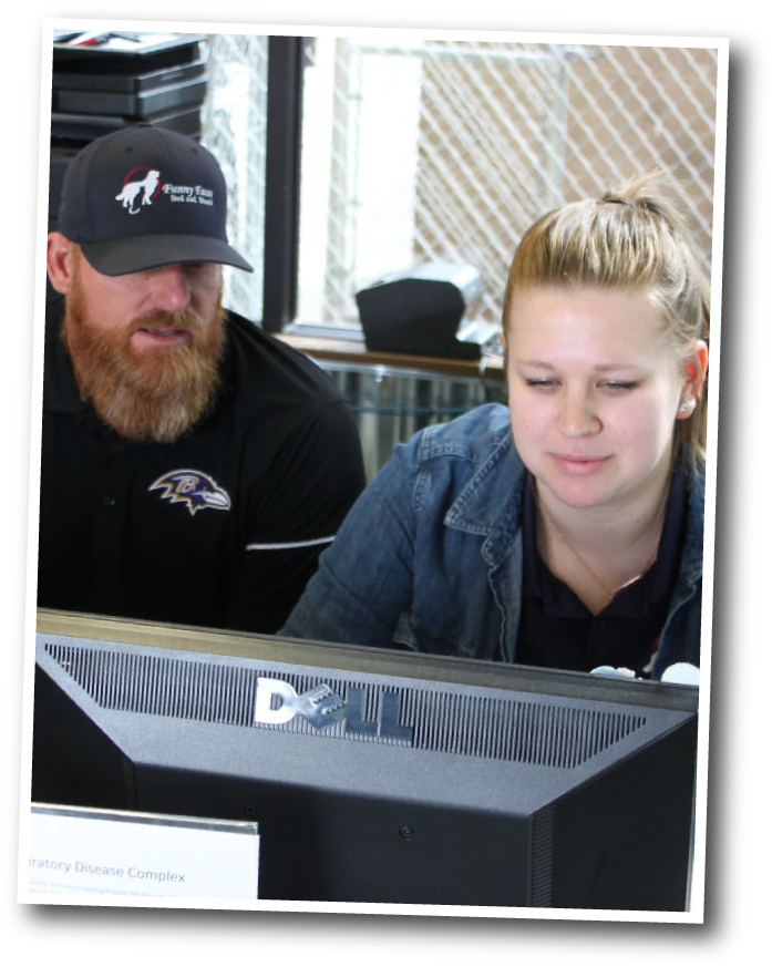 Funny Faces Dog Boarding And Care Staff In Fresno - Personal Computer Clipart (704x878), Png Download