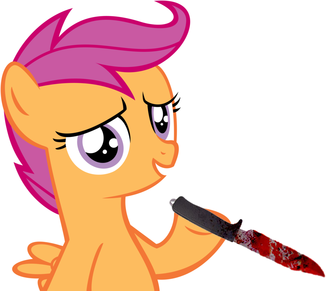 Blood, Bloody Knife, Female, Knife, Pegasus, Pony, - Mylittlepony Clipart (1205x995), Png Download