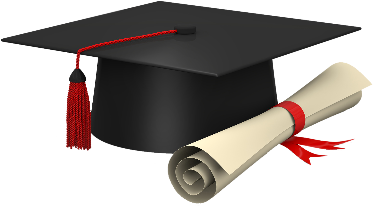 Download Graduation Cap And Scroll Clip Art To Print Pictures - Degree