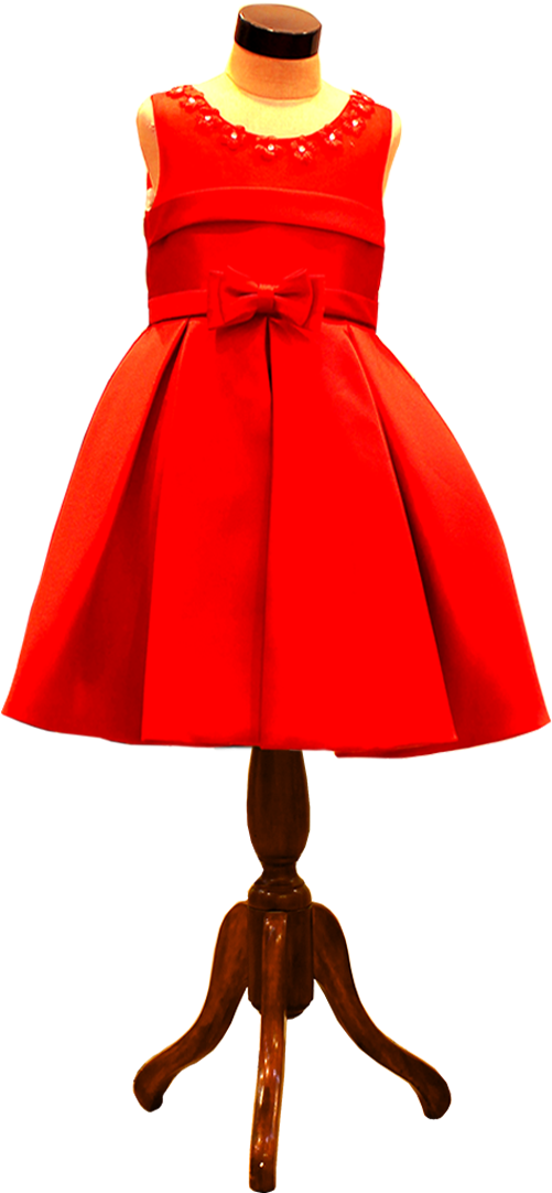 Elegant Red Glow Party Dress - A-line Clipart (501x1082), Png Download