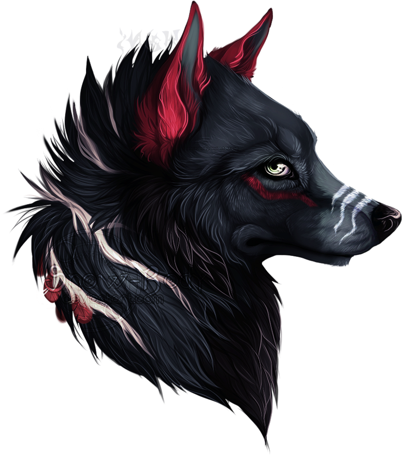 Mystic The Alpha No One Has Challenged - Mystical Drawings Of A Wolf Clipart (842x948), Png Download