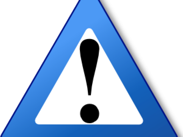 Warning Clipart Exclamation Point - Png Download (640x480), Png Download