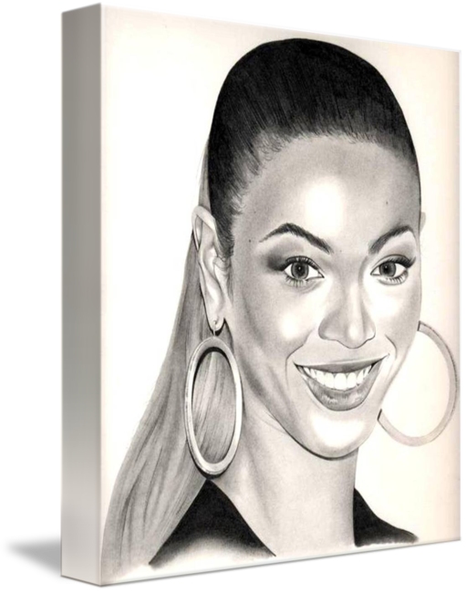 Beyonce Drawing Simple - Drawings Of Beyonce Clipart (511x650), Png Download