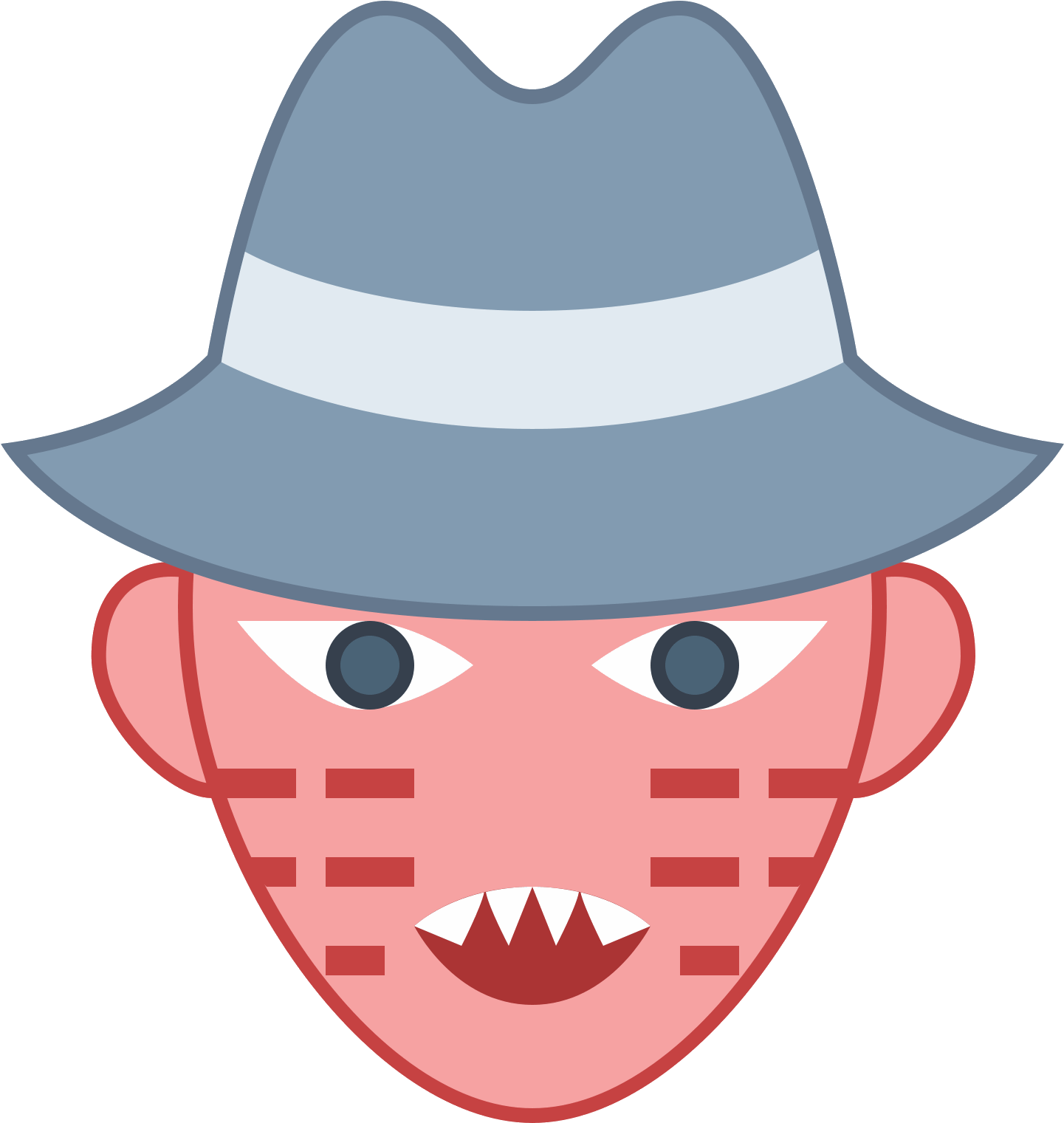 Freddy Krueger Free Download - Freddy Krueger Png Hat Clipart (1600x1600), Png Download