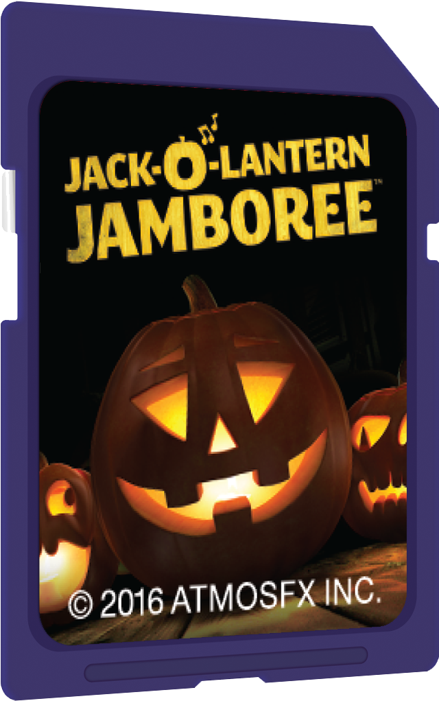 Awesome Atmosfx Jack O' Lantern Jamboree Sd Card The - Jack-o'-lantern Clipart (675x1024), Png Download