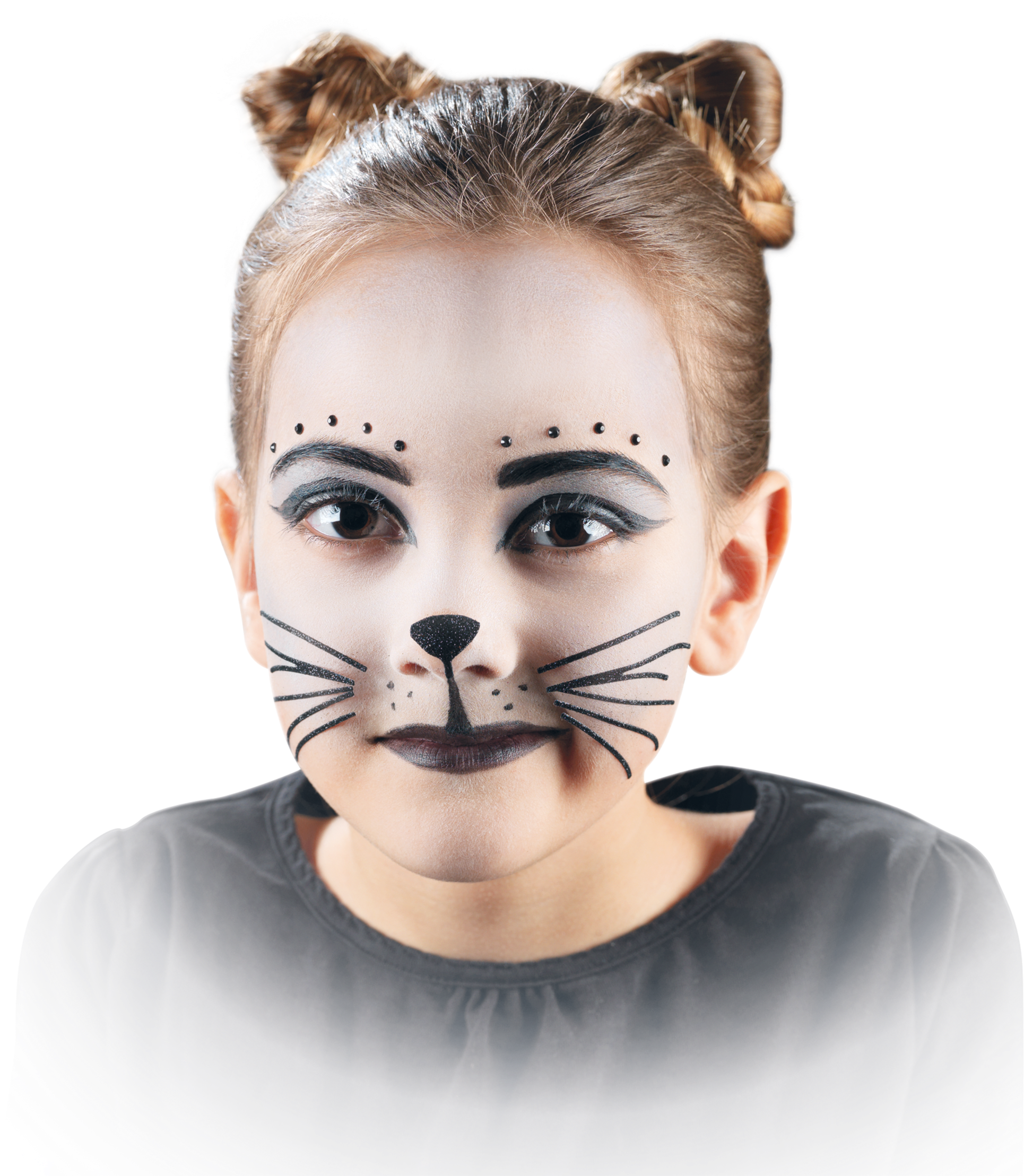 Cat Whiskers Make-up Set, , Large - Mask Clipart (1930x2217), Png Download