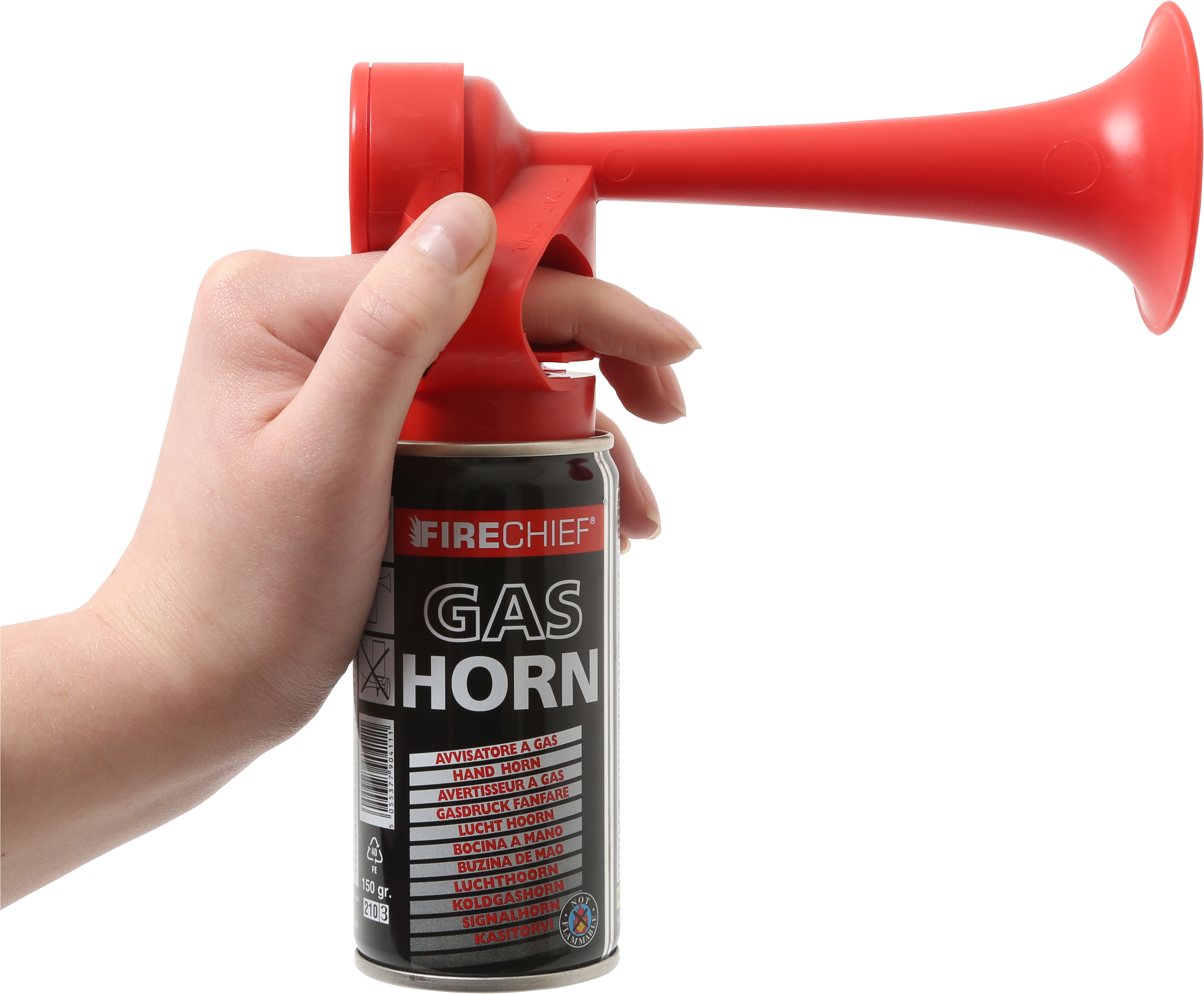 With A 110db Output, The Horn Delivers A High Pitch - Horn Can Clipart (4500x3840), Png Download