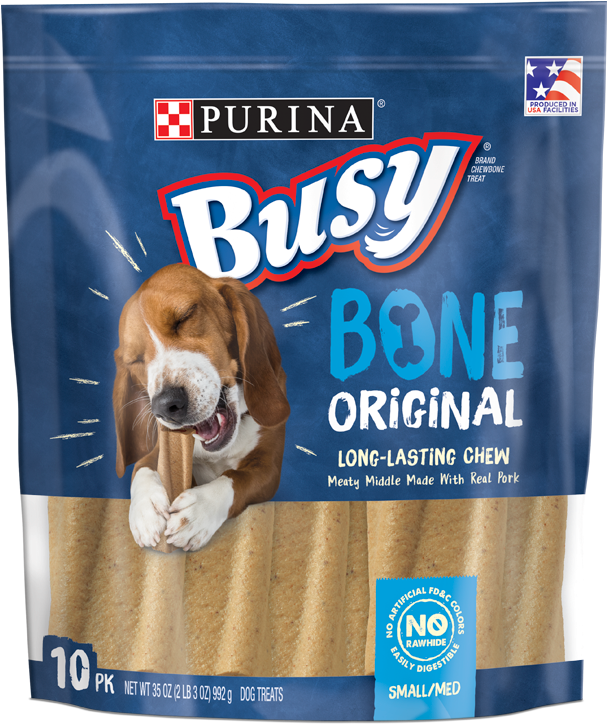 Busy Original Bone - Dog Chow Clipart (800x1000), Png Download