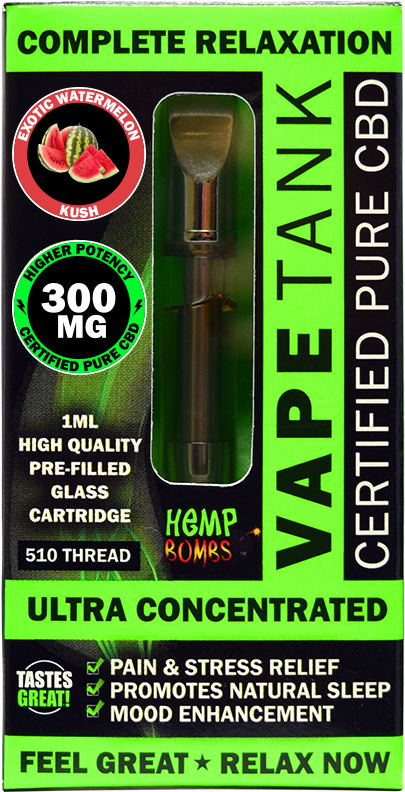 Vape Tank 300mg Watermelon 800x800px - Cannabidiol Clipart (800x800), Png Download