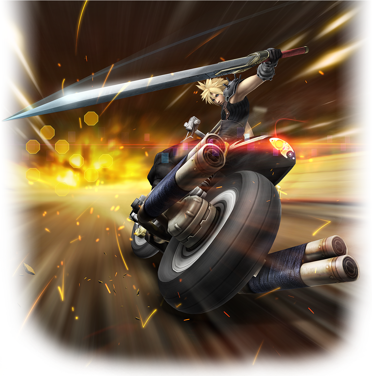Final Fantasy Vii - Final Fantasy G Bike Clipart (1200x1262), Png Download
