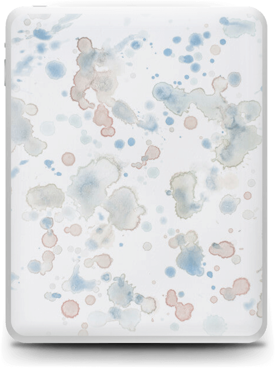 Lovely Watercolor Splash Skin For Your Laptop - Watercolor Painting Clipart (630x800), Png Download