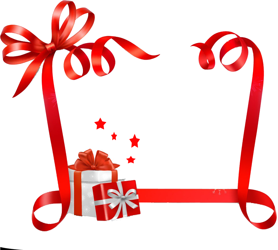 Paper Christmas Tag Ribbon - Holiday Paper Background Gift Clipart (1000x862), Png Download