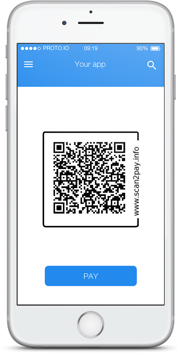 Scan2pay Qr Code App Scan Pay Done - Scan Qr Code For Mobile App Clipart (926x1388), Png Download