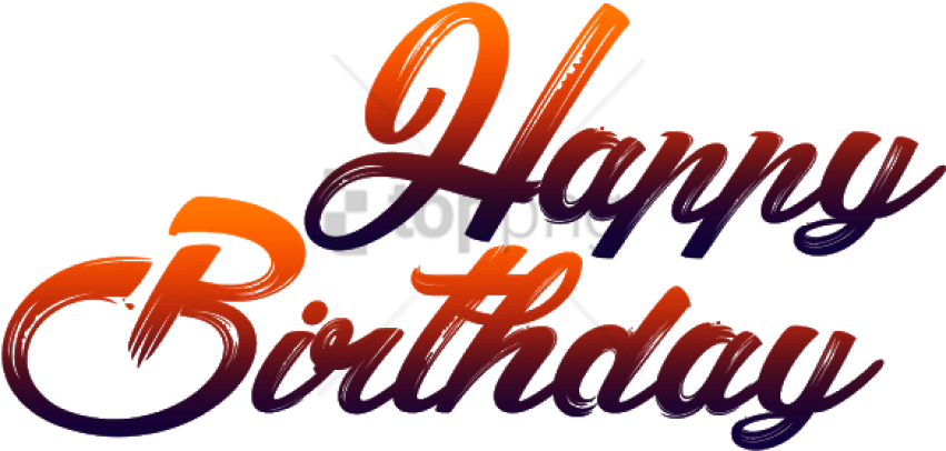 Free Png Happy Birthday For Picsart Png Image With - Happy Birthday Whatsapp Sticker Clipart (851x406), Png Download