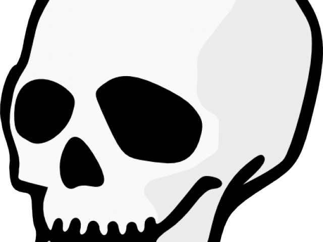 Skull Clipart Easy - Skull Day Of The Dead Png Transparent Png (640x480), Png Download