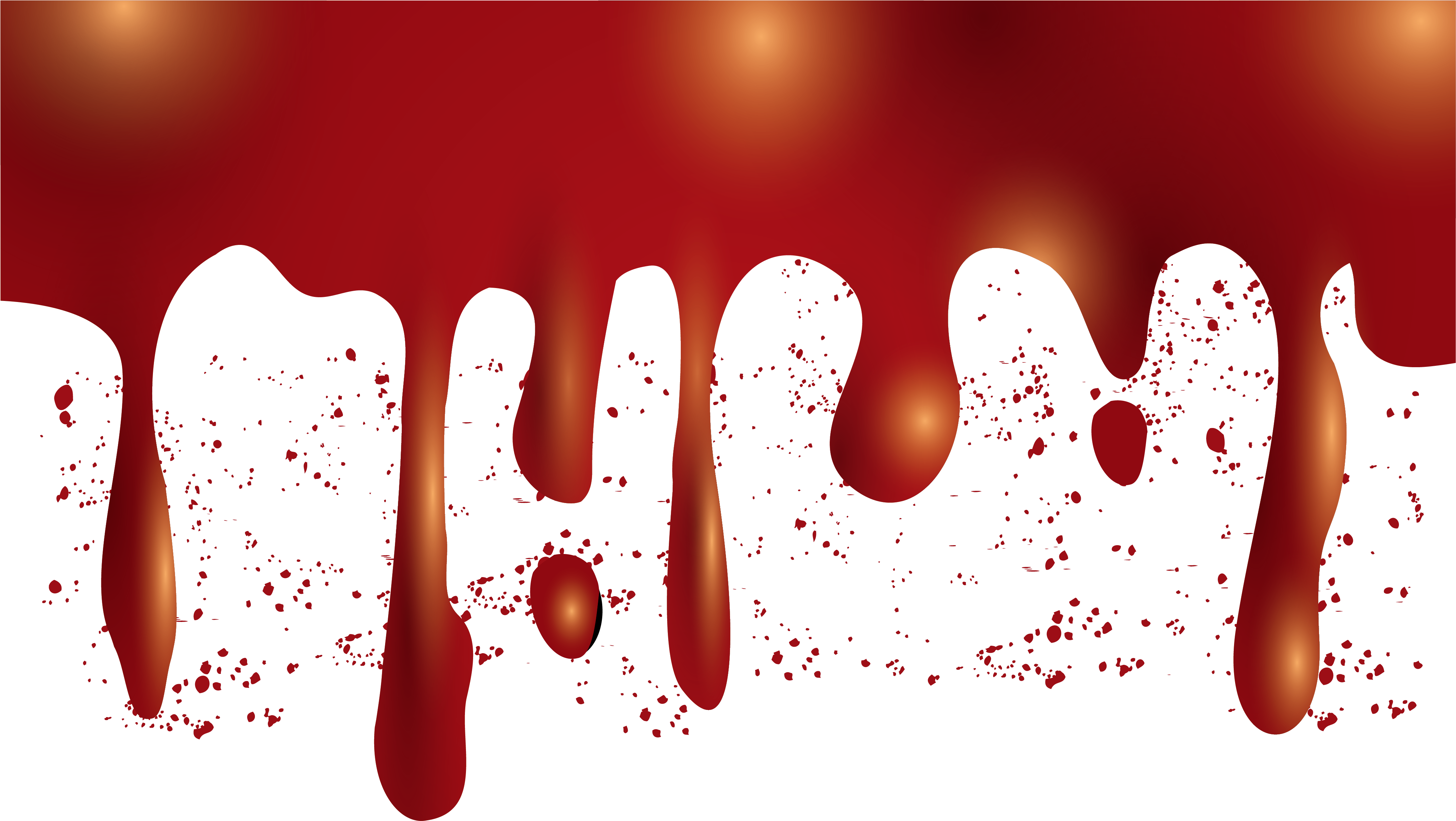 Halloween Bloody Border Transprent Png - Halloween Logo Blood Transparent Clipart (5320x4131), Png Download
