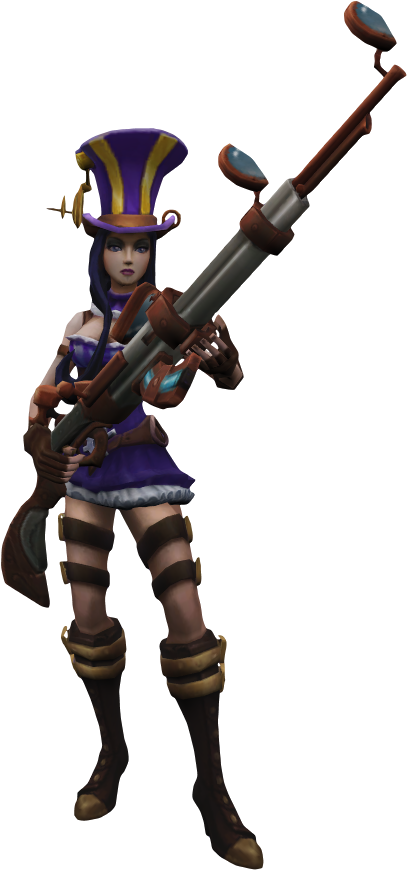 Caitlyn/história Wiki League - League Of Legends Caitlyn Png Clipart (429x885), Png Download