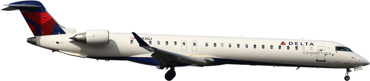 About Us Aircraft Delta Connection Crj - Crj 700 Png Clipart (1229x692), Png Download