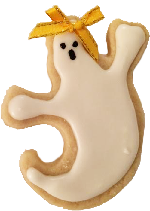 Friendly Ghost Cookies - Royal Icing Clipart (576x726), Png Download